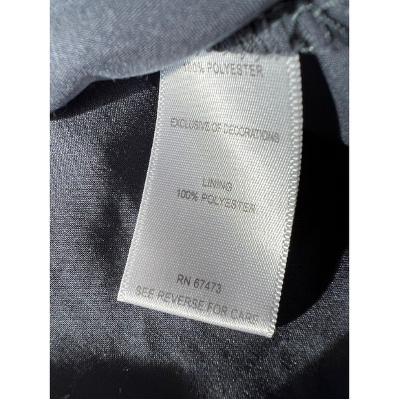 Taylor Chiffon Mini Dress Women's Size 14 Cold Shoulder Long Sleeve Ruff… - Picture 10 of 11